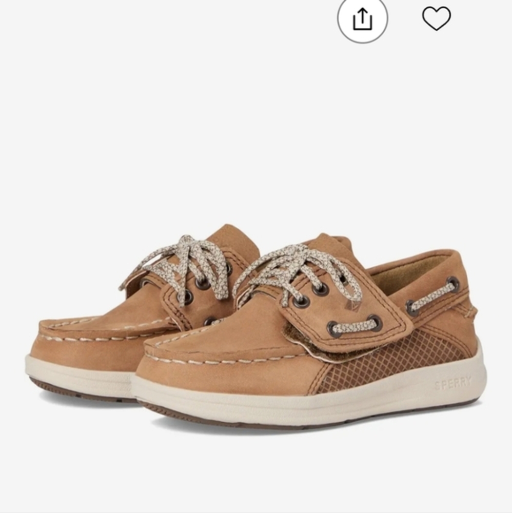 Sperry Kids Tan Moccasins